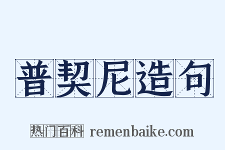 普契尼造句是什么意思的图片
